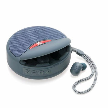 Portable Speaker & Wireless Earbuds -Wireless Sound, Premium Bass, Sleek Design for Travel & Everyday Use