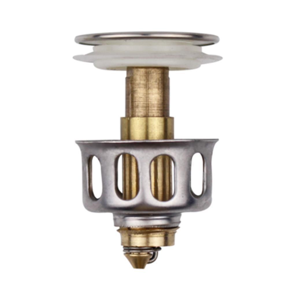 Universal Wash Basin Pop-Up Drain Filter - 2 in 1 Stopper and Filter