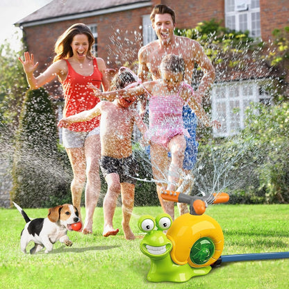 Water Sprinkler - 2-in-1 Baseball Toy for Kids with 360° Rotating Spray