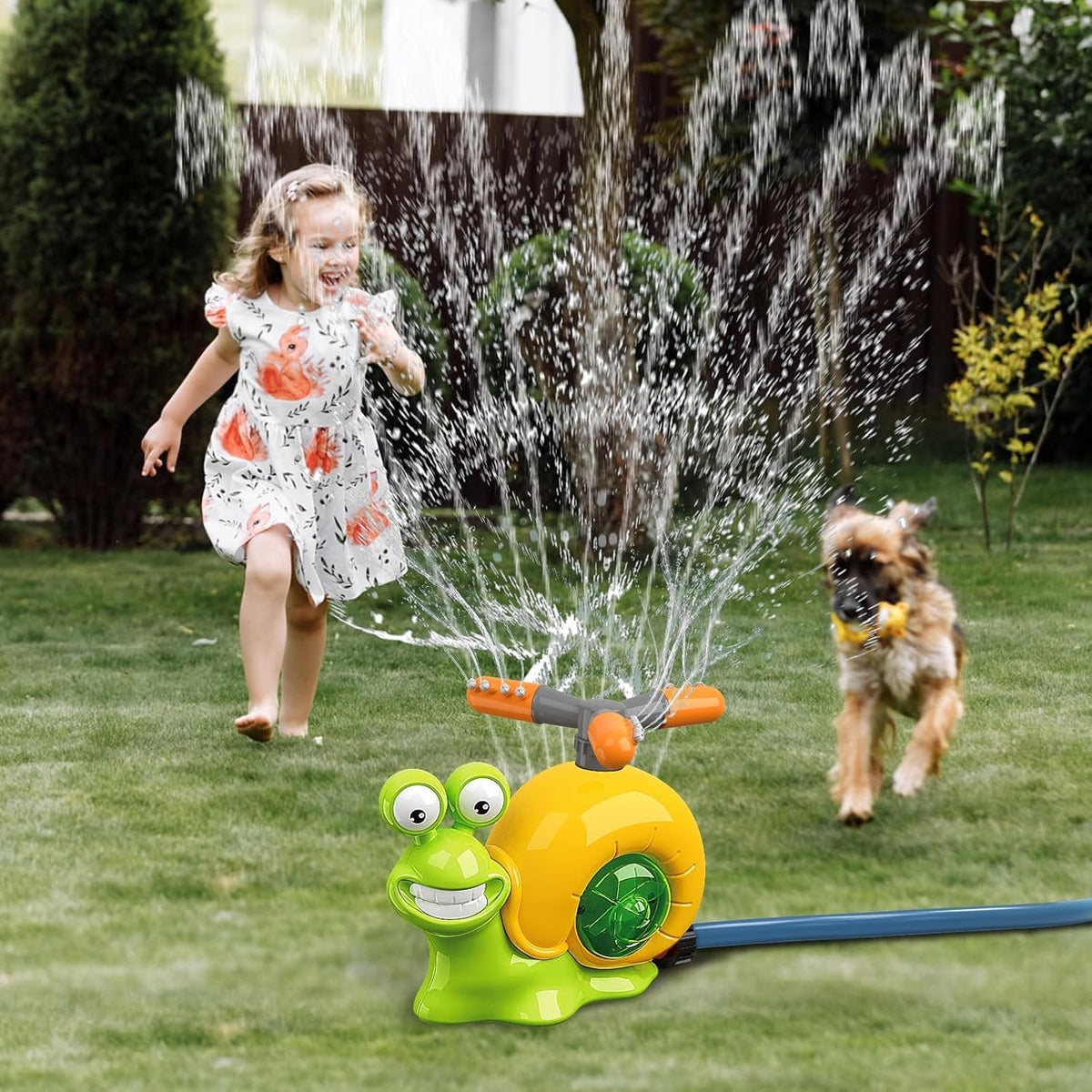 Water Sprinkler - 2-in-1 Baseball Toy for Kids with 360° Rotating Spray