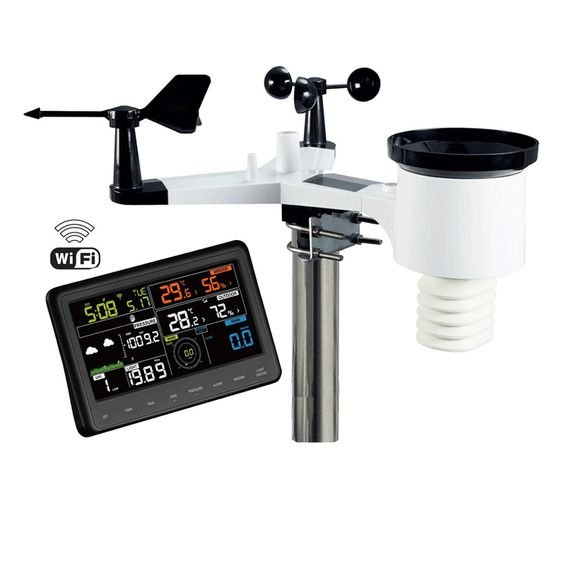 Wi-Fi Weather Station with Digital Display for Temperature, Humidity, Wind Speed Direction, Rainfall 20-in-1