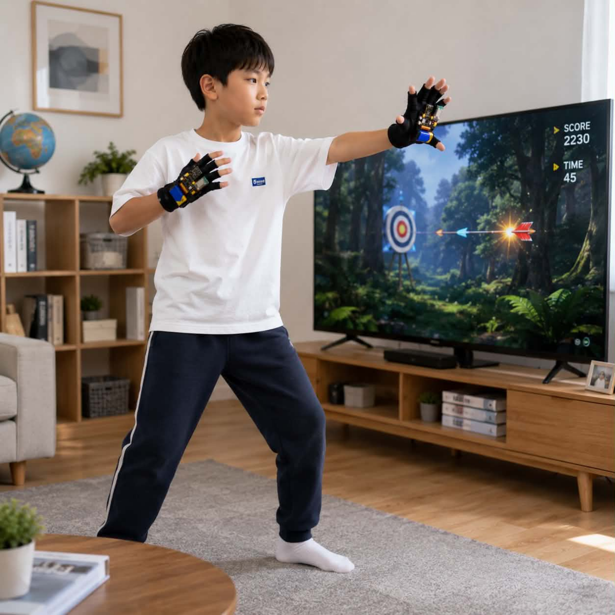 Keyestudio Motion Sensing Gloves – Gesture Control Smart Car Kit for Arduino NANO Plus for Tech Enthusiasts and Advanced DIY Robotic Programming