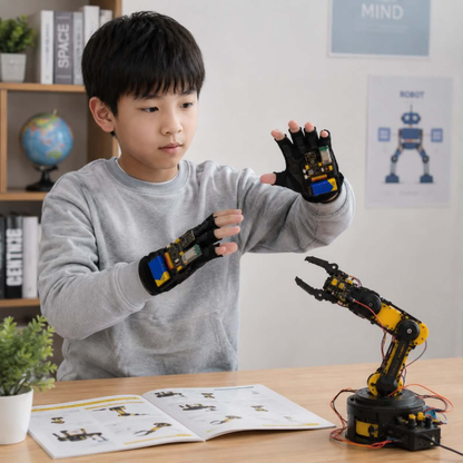 Keyestudio Motion Sensing Gloves – Gesture Control Smart Car Kit for Arduino NANO Plus for Tech Enthusiasts and Advanced DIY Robotic Programming