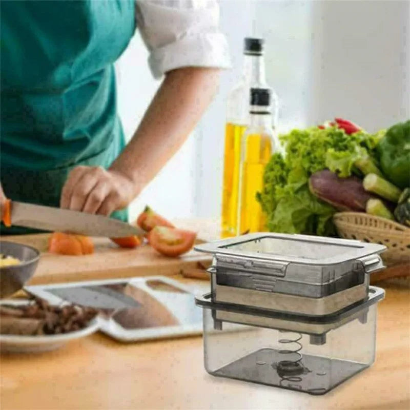 Three-Layer Tofu Press Mold - Safe Kitchen Gadget for Water Removal & Homemade Soybean Curd, Easy & Clean Tofu Making Tool