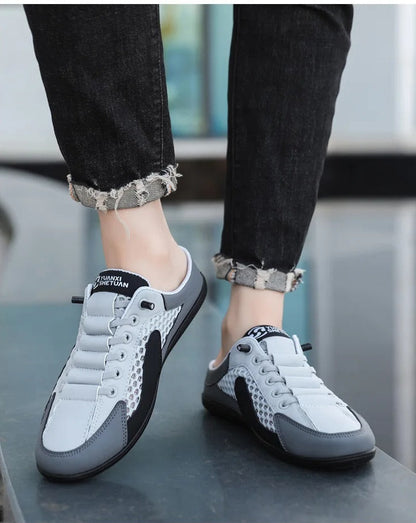 Men’s Soft-Soled Half Slippers – Trendy Summer Casual Shoes with Comfortable Cushion Support for Everyday Stylish Walking