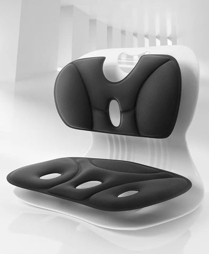 Ergonomic Waist Pad with Memory Foam – Breathable Lumbar Support for Long Sitting, Posture Correction for Office, Home & Travel Use