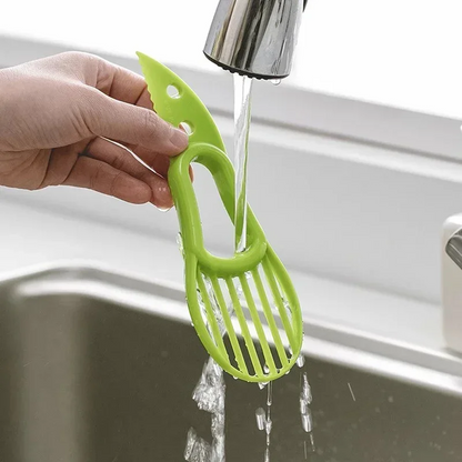 Three-in-One Avocado Slicer Set – Fruit Peeler, Corer and Pulp Separator Kitchen Tool for Easy Avocado Preparation