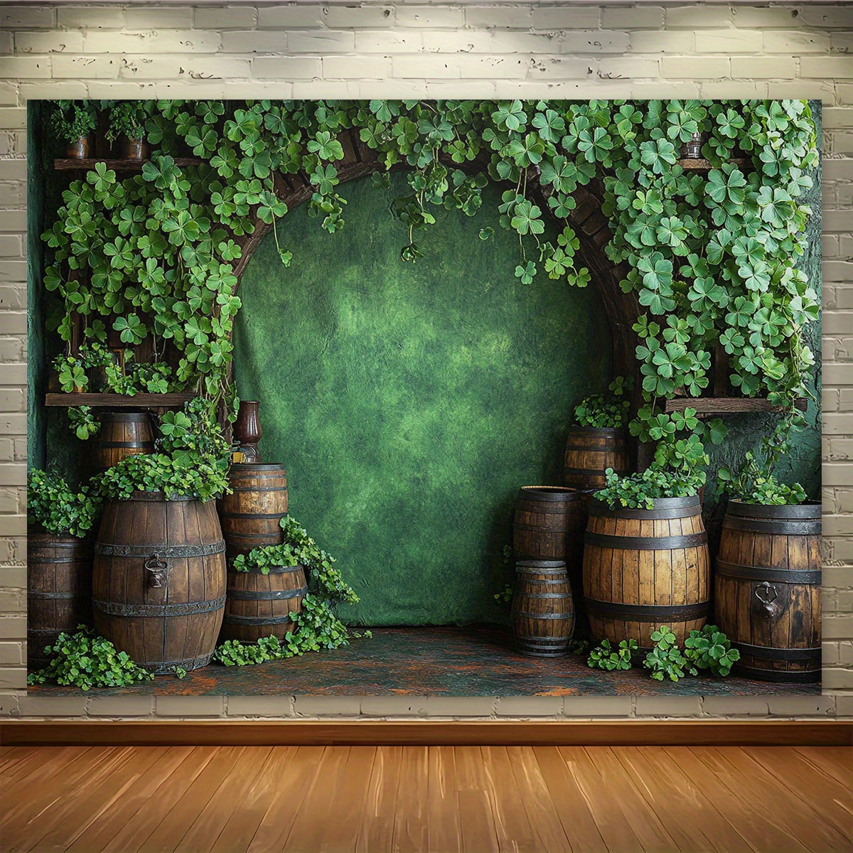 Festive St. Patrick’s Day Banner – Shamrocks & Golden Coin Garland for Irish-Themed Home, Party & Holiday Celebration Decor