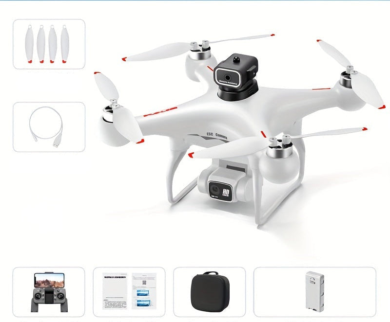 Dual-Camera Drone – S116 MAX Brushless Optical Flow RC Drone with Obstacle Avoidance, WiFi FPV & APP Control