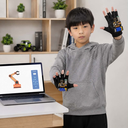 Keyestudio Motion Sensing Gloves – Gesture Control Smart Car Kit for Arduino NANO Plus for Tech Enthusiasts and Advanced DIY Robotic Programming