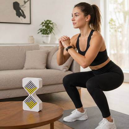 Cyber LED Digital Hourglass Timer – Gravity Sensing Electronic Sand Clock with 1–30 Minute Timer, Futuristic Desk Decoration and Smart Home Gadget