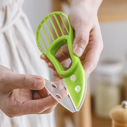 Three-in-One Avocado Slicer Set – Fruit Peeler, Corer and Pulp Separator Kitchen Tool for Easy Avocado Preparation