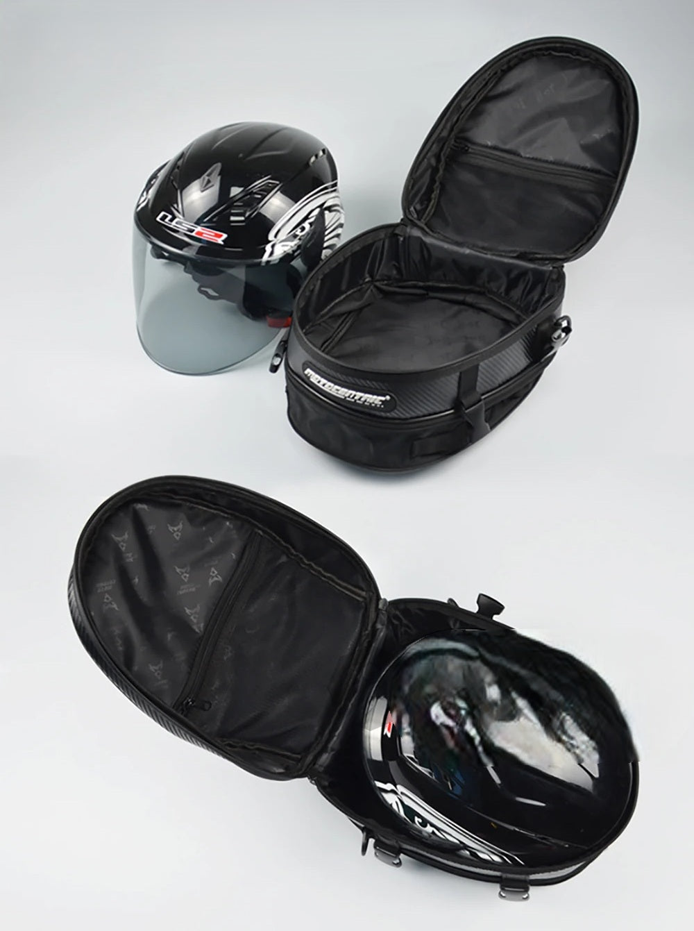 Motocentric Waterproof Tail Bag – High-Capacity Multipurpose Motorcycle Rear Seat Storage & Rider Backpack with Durable Material & Secure Design