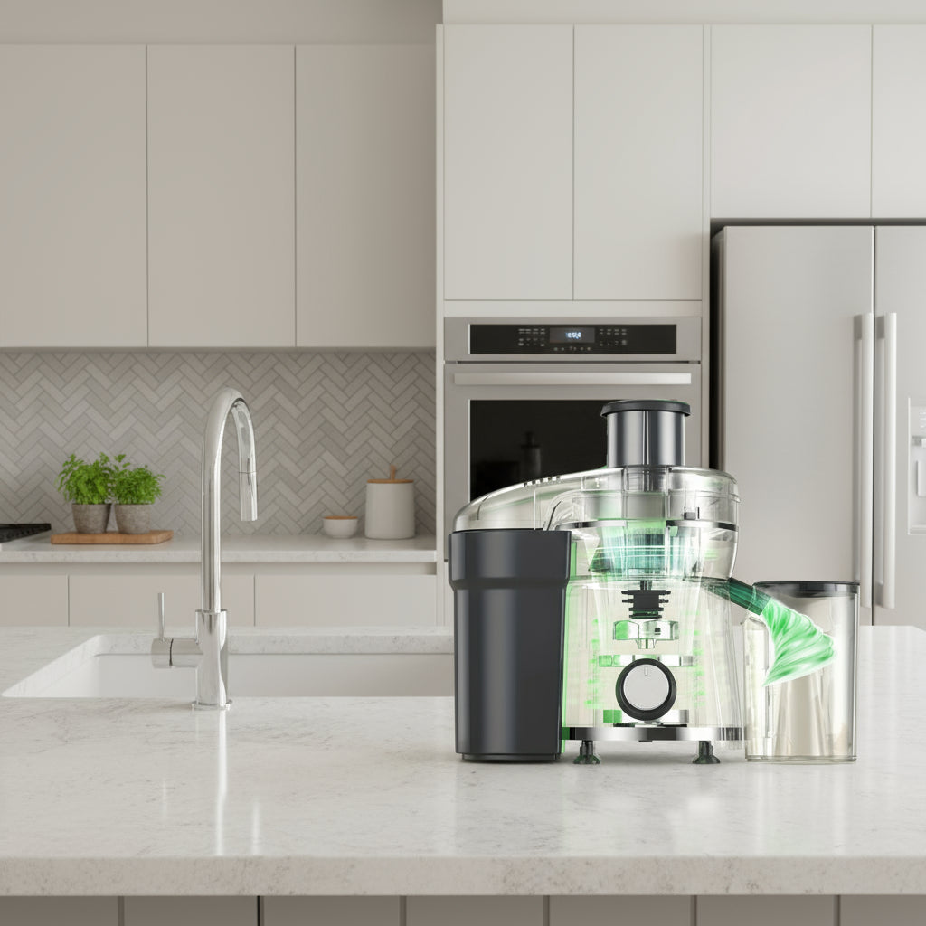 Centrifugal Juicer Machine –500W Wide Mouth Feed Chute, BPA-Free Stainless Steel, Dishwasher Safe, High-Speed Extraction for Fresh Fruit and Vegetables