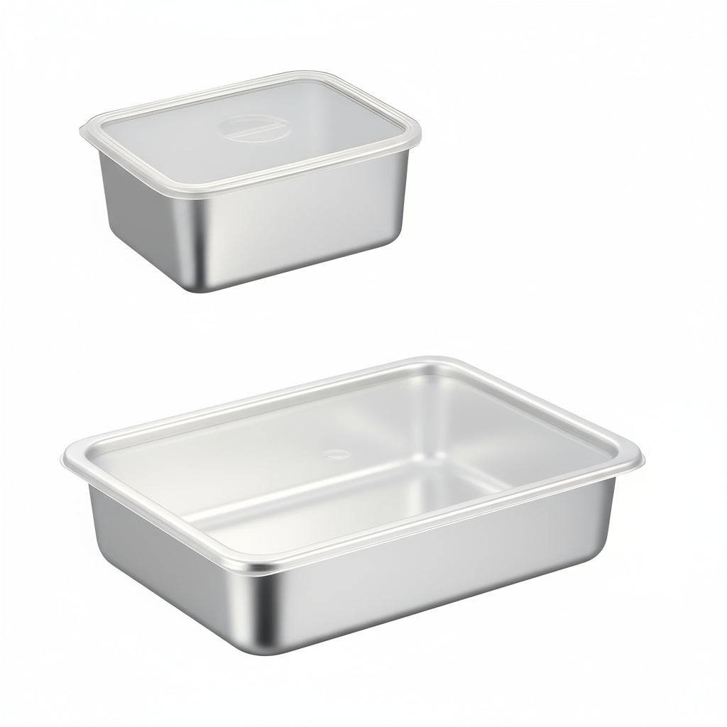 Stainless Steel Airtight Food Containers – Leakproof Lunch Boxes for Meal Prep, Fruits, Snacks & Office Storage