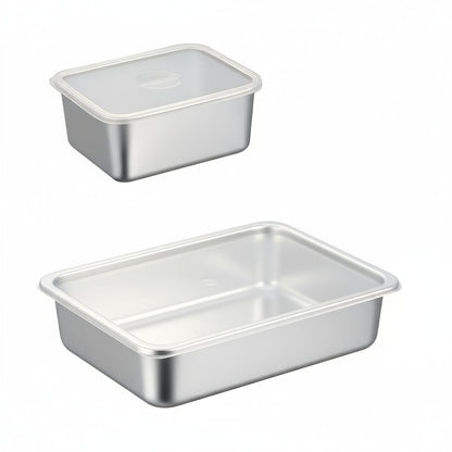 Stainless Steel Airtight Food Containers – Leakproof Lunch Boxes for Meal Prep, Fruits, Snacks & Office Storage
