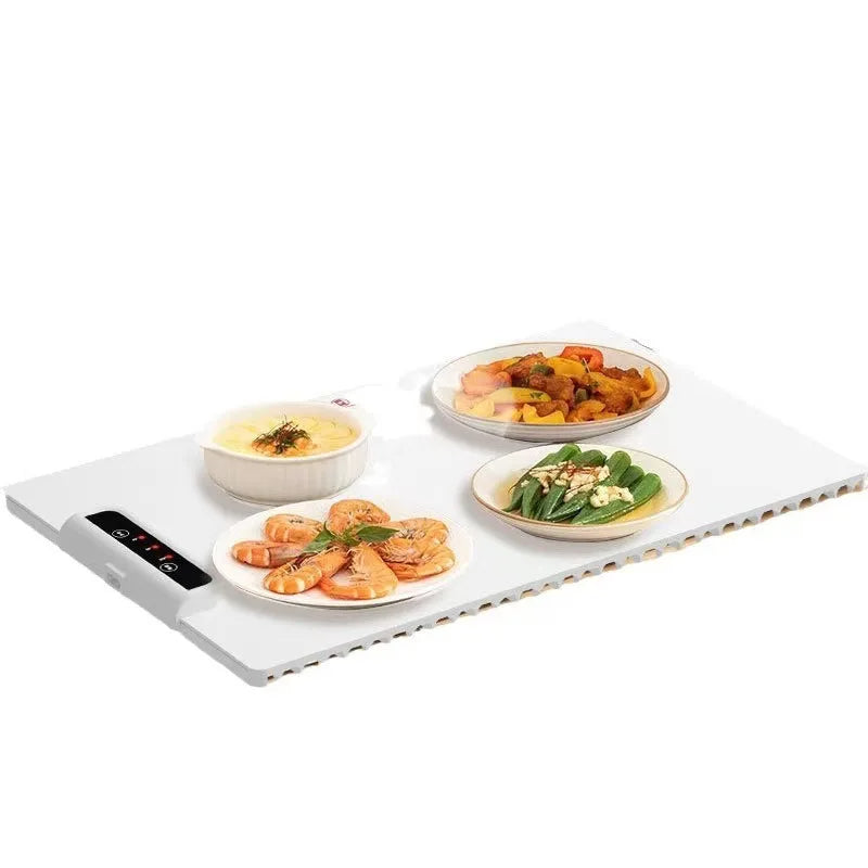 Multi-Functional Electric Beverage & Dish Warming Tray– 220V Foldable, Non-Slip Heating Pad for Hot Meals & Drinks