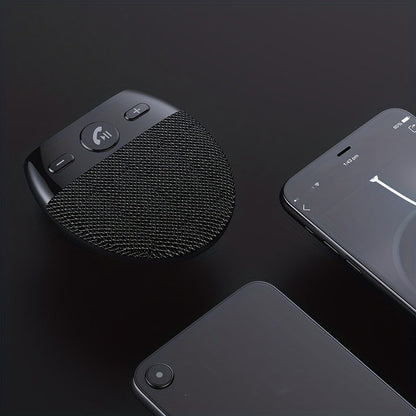 Hands-Free Car Kit Speaker – Bestselling Wireless Sun Visor Speakerphone with Built-In Microphone & Music Playback for Safe Driving and Clear Calls