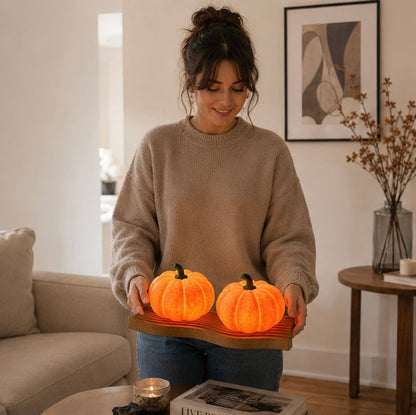 Halloween Pumpkin LED Lantern – Battery Powered Night Light for Kids Bedroom Decoration, Trick-or-Treat Party, and Festive Holiday Home Décor