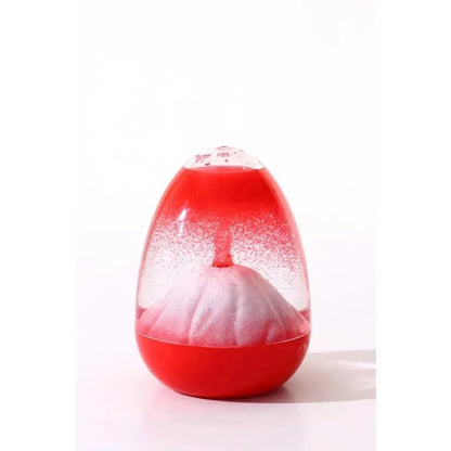 Volcanic Eruption Oil Drop Ornament – Acrylic Egg Hourglass Creative Desk Decor for Holiday and Birthday Gifts
