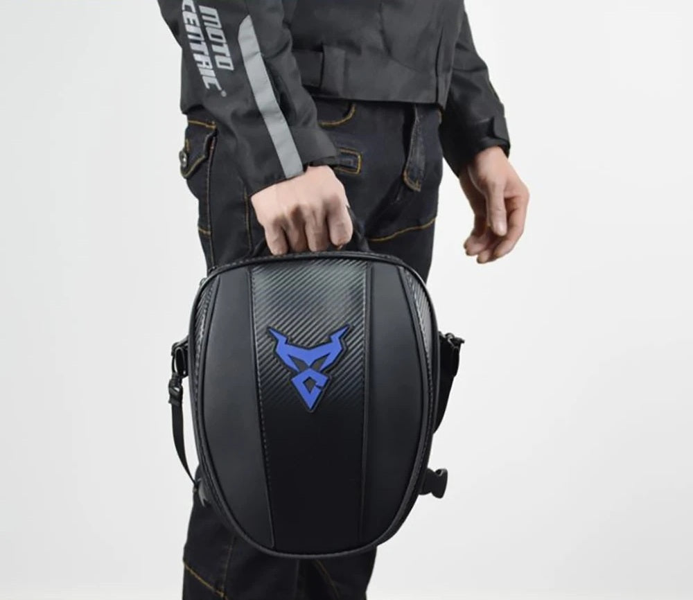 Motocentric Waterproof Tail Bag – High-Capacity Multipurpose Motorcycle Rear Seat Storage & Rider Backpack with Durable Material & Secure Design