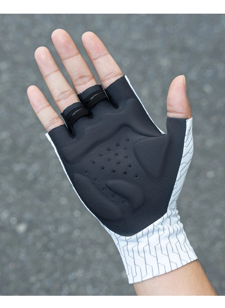 Breathable Shock-Absorbing Cycling Gloves – Thickened Palm Pads, MTB Road Bike Gloves for Comfortable Outdoor Sports