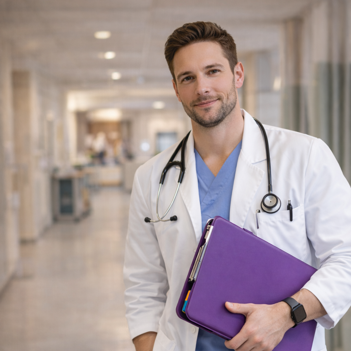 A4 Clipboard Folder with Storage – Durable Plastic Nurse Organizer Clipboard with Pen Compartment for Medical Paperwork