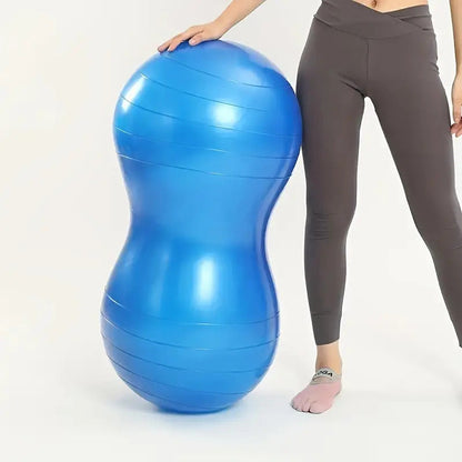 High-Quality Peanut-Shaped Yoga Ball – Stability and Balance Trainer for Fitness, Physical Therapy, Back Massage, and Sensory Training