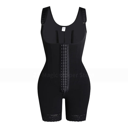 Stong Tummy Colombian Hourglass Body Shaper Fajas – Postpartum Waist Trainer Slimming Girdle for Tummy Control, Flat Belly & Curves