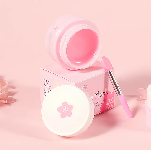 Cherry Blossom Lip Serum Mask – Hydrating Mask for Soft & Plump Lips