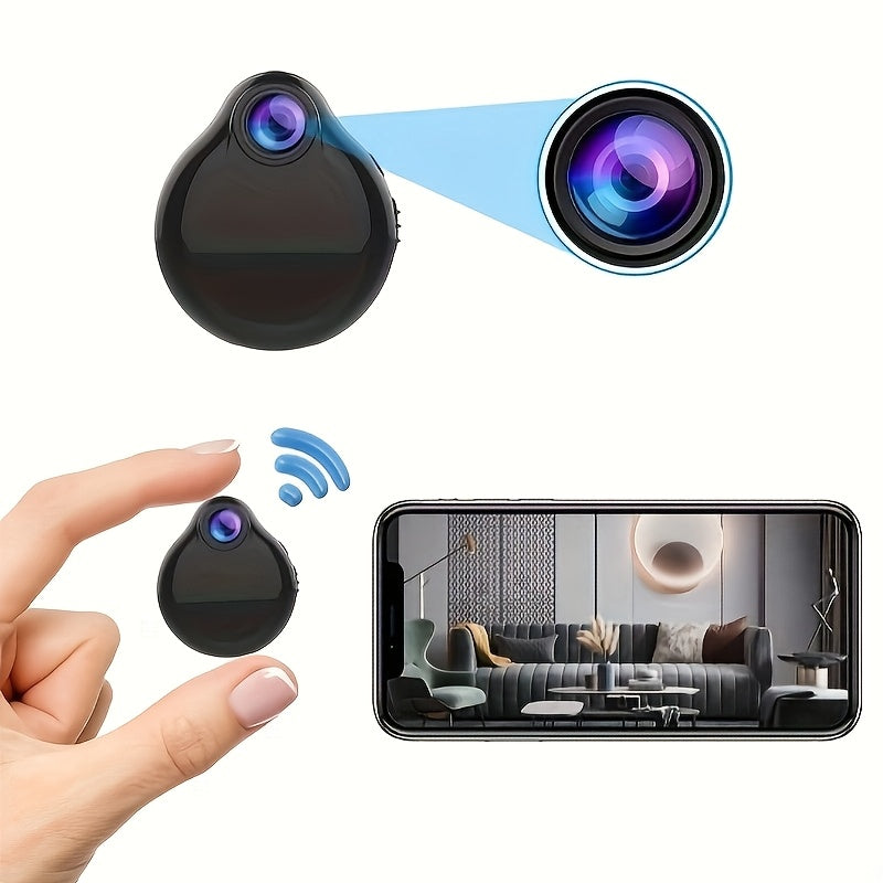 Wearable Security Mini WiFi Camera – Cam for Home, Office or Travel, Motion Detection, Loop Recording, iOS/Android Compatible