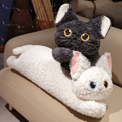 Soft Long Kawaii Cat Pillow – Hug-Friendly Side Sleeper Cushion with Whimsical Design and Easy Hand Wash Material