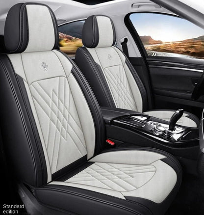 Luxury Leather Car Seat Covers for Skoda – Custom-Fit for Octavia, Rapid, Kodiaq & More Models, Stylish All-Season Interior Upgrade