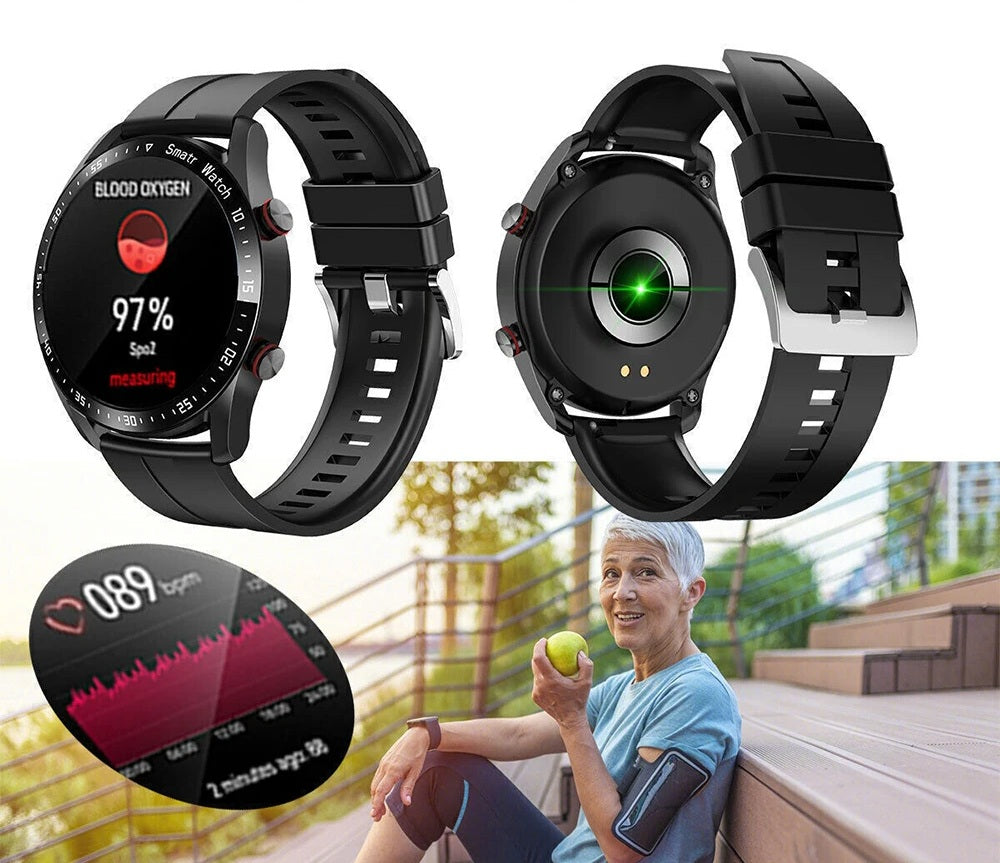 Men’s Sports Smartwatch – HW20 ECG+PPG Waterproof Bluetooth Call, Heart Rate Monitor, Fitness Tracker, Message Alerts, Sport Companion