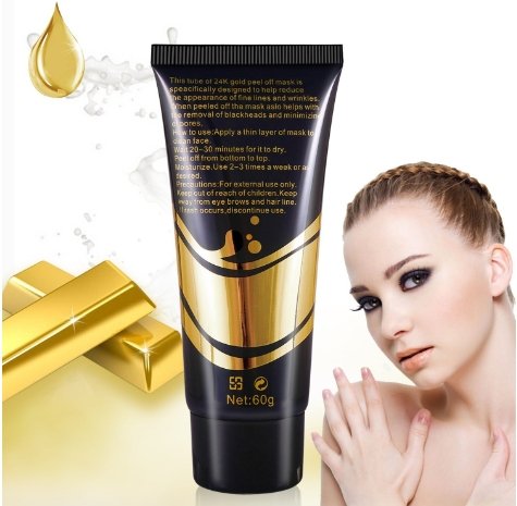 Peel Off Face Mask - 24K Gold Collagen  Blackhead Remover and Deep Cleansing