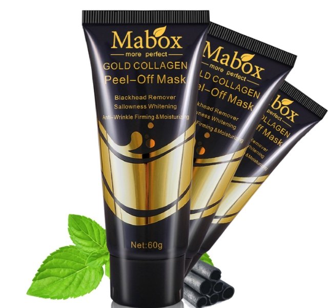Peel Off Face Mask - 24K Gold Collagen  Blackhead Remover and Deep Cleansing