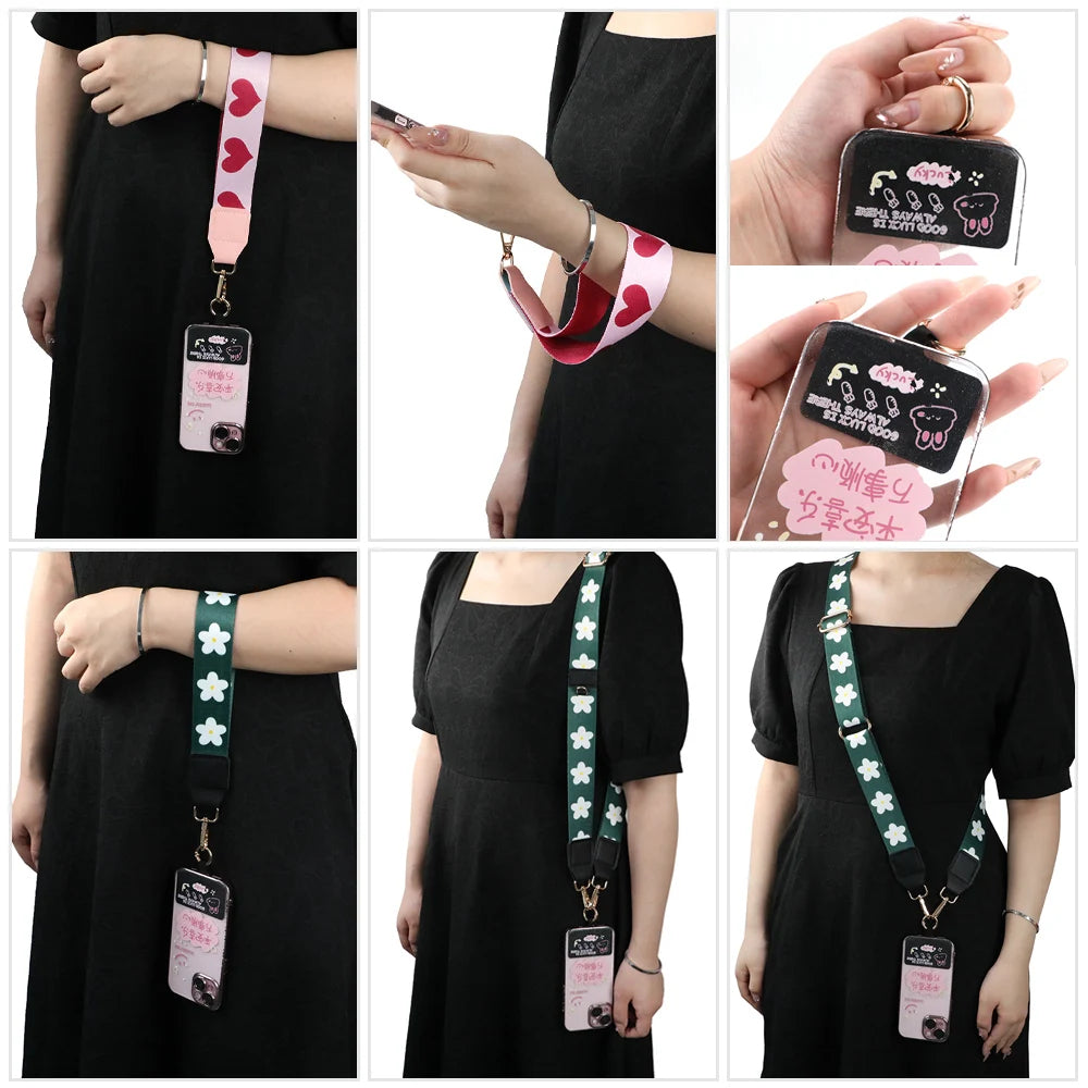 Adjustable Phone Strap with Zipper Pouch – Anti-Lost Crossbody Lanyard for Women, Secure & Stylish Phone Holder, Bag Accessory