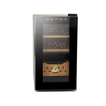Electric Humidor, 150 Count Capacity Cigar Humidor with Constant Temperature Controller, Cigar Humidor Box (25 )