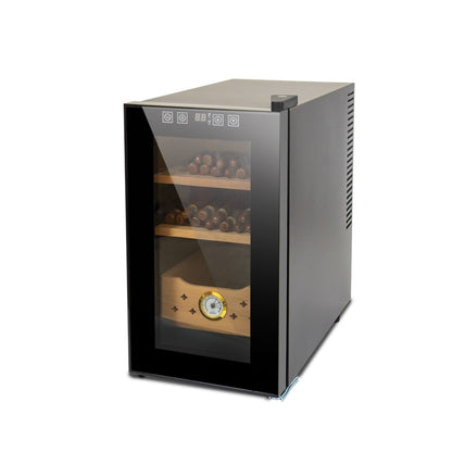 Electric Humidor, 150 Count Capacity Cigar Humidor with Constant Temperature Controller, Cigar Humidor Box (25 )