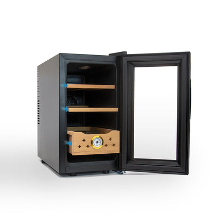 Electric Humidor, 150 Count Capacity Cigar Humidor with Constant Temperature Controller, Cigar Humidor Box (25 )