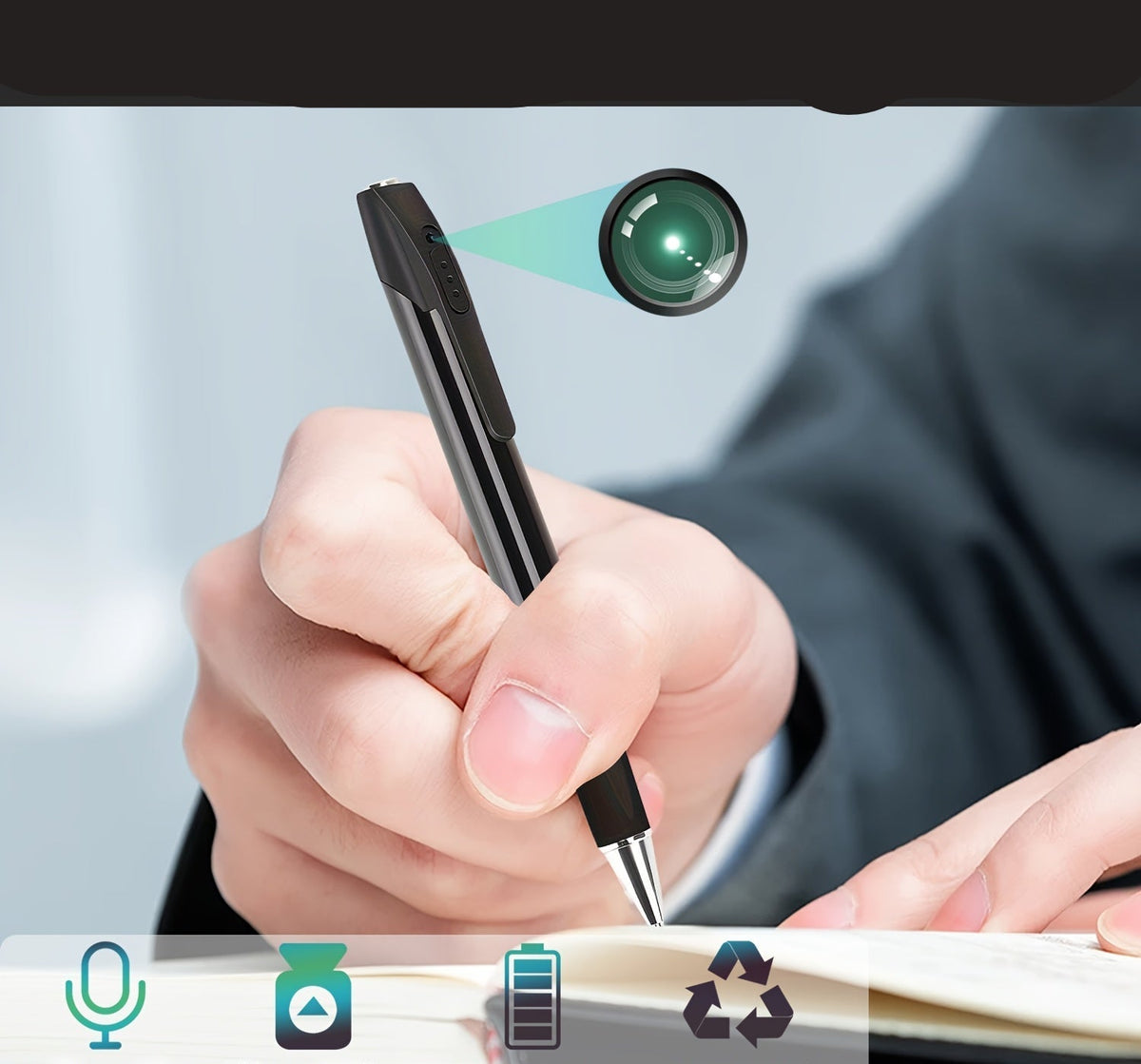 Mini Security Camera Pen – 1080P HD Body Camera and Video Recorder That Writes