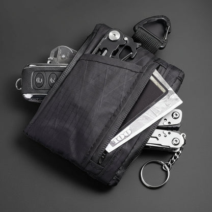 EDC Five Pocket X-PAC Wallet – Compact Quilted Organizer with Zipper, Coin Pouch & Card Slots for Everyday Carry