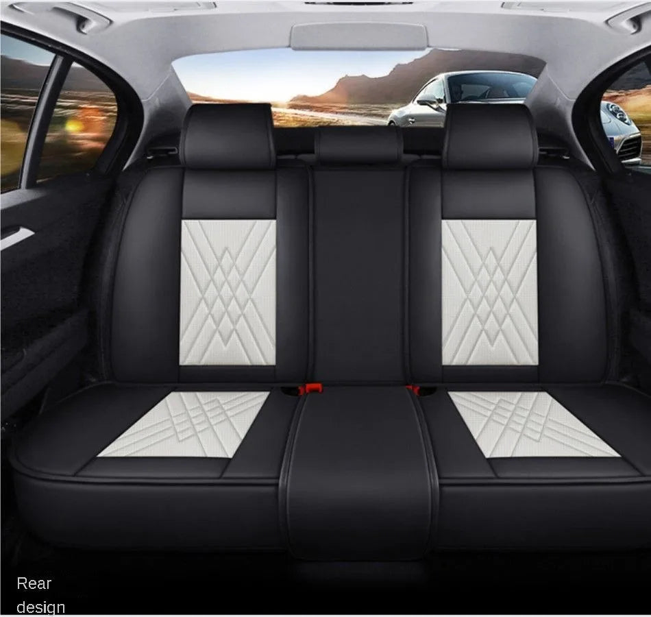 Luxury Leather Car Seat Covers for Skoda – Custom-Fit for Octavia, Rapid, Kodiaq & More Models, Stylish All-Season Interior Upgrade