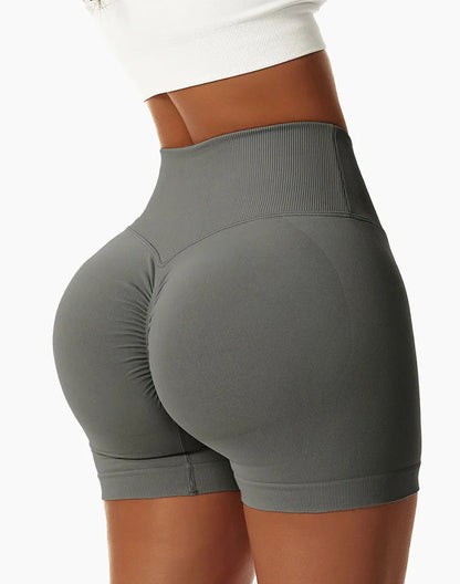 Tight Hip High-Waist Yoga Shorts – Seamless Quick-Dry Gym Tights for a Sculpted, Sexy Workout Look