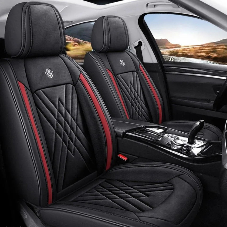 Luxury Leather Car Seat Covers for Skoda – Custom-Fit for Octavia, Rapid, Kodiaq & More Models, Stylish All-Season Interior Upgrade