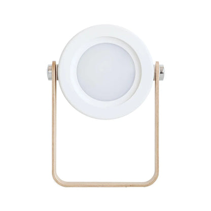 Foldable Wooden LED Night Lamp – Wood Handle Portable USB Lantern Light