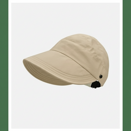 Breathable Polyester Sun Visor Hat – Quick-Dry Adjustable Cap with Wide Brim, Lightweight & Foldable for Hiking & Riding