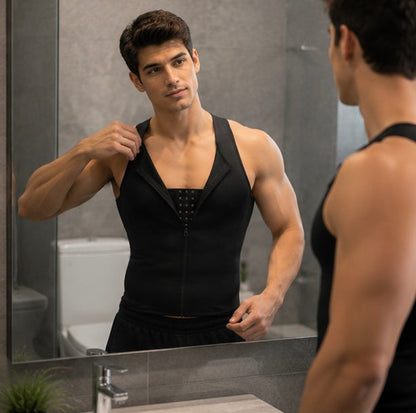Men's Compression Shapewear Vest - Slimming Waist Trainer Top for Body Sculpting, Support and Everyday Confidence