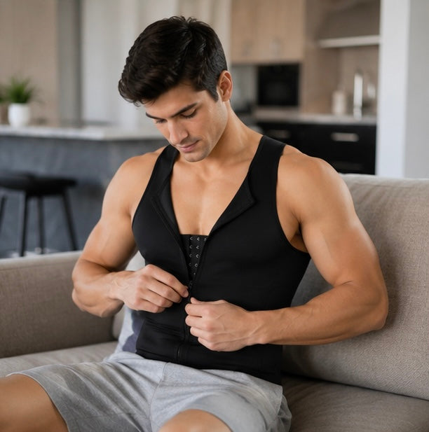 Men's Compression Shapewear Vest - Slimming Waist Trainer Top for Body Sculpting, Support and Everyday Confidence