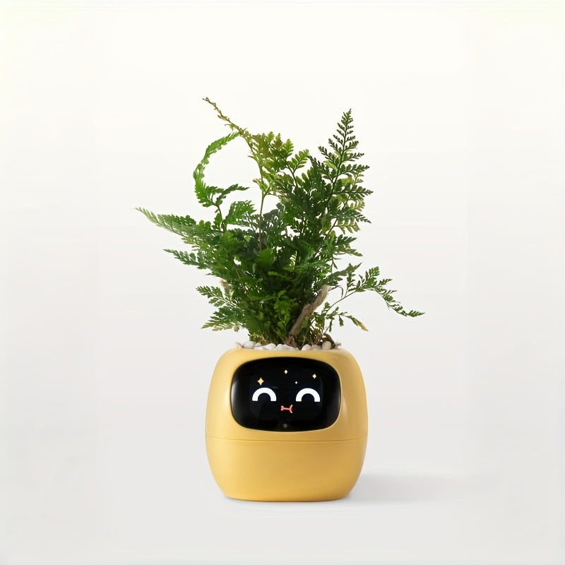 Ivy Smart Planter Robot – Interactive AI Plant Pot with Sensors, Emoticons and Personalized Lighting for Smart Indoor Plant Care